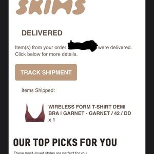Skims Wireless Form T-Shirt Demi Bra in Garnet
